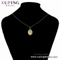 33693 Xuping diseño de moda Joyas de acero inoxidable 14K color oro Madonna colgante